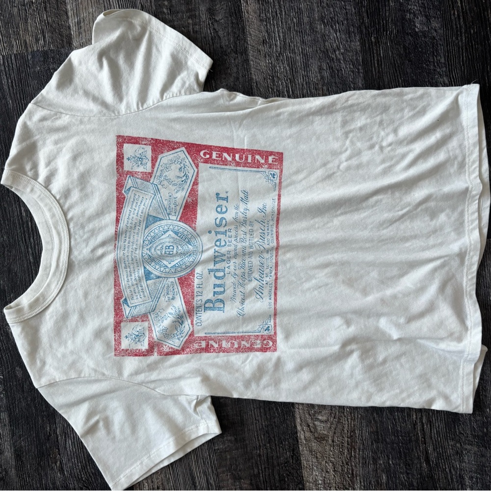 Budweiser Kids Tee with Red and Blue Graphic